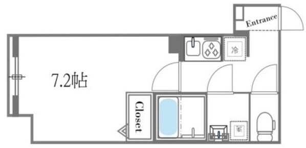 COCOCUBE東日暮里Ⅱの物件間取画像